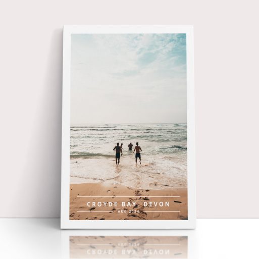 Photo of a canvas print called 'There and then'. It is 60cm x 40cm in size, in a Portrait orientation. It has space for 1 photos.