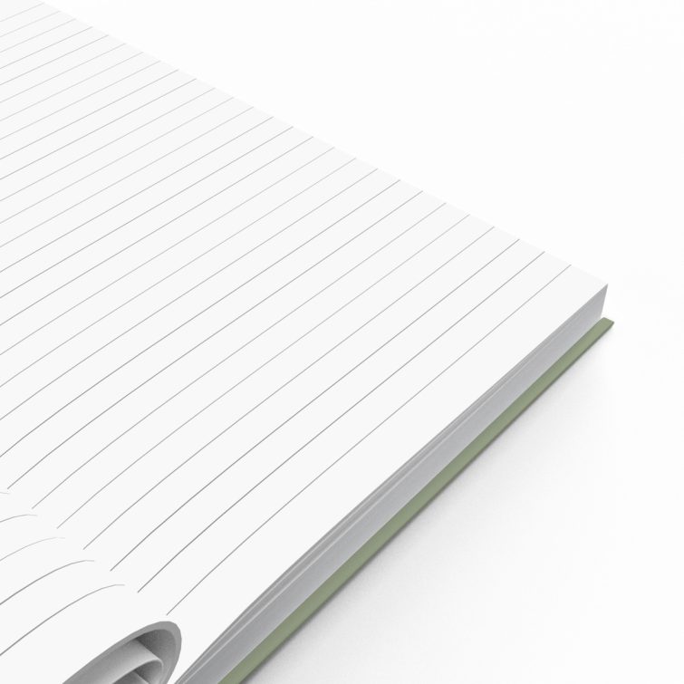 Customisable portrait notebook design by Utterly Printable with one photo on the front cover.