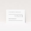 Champagne Fountain RSVP Cards - Elegant Wedding Response Cards. This is a view of the front