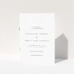 Understated Elegance Champagne Toast Wedding Order of Service Booklet Template. This is a view of the front