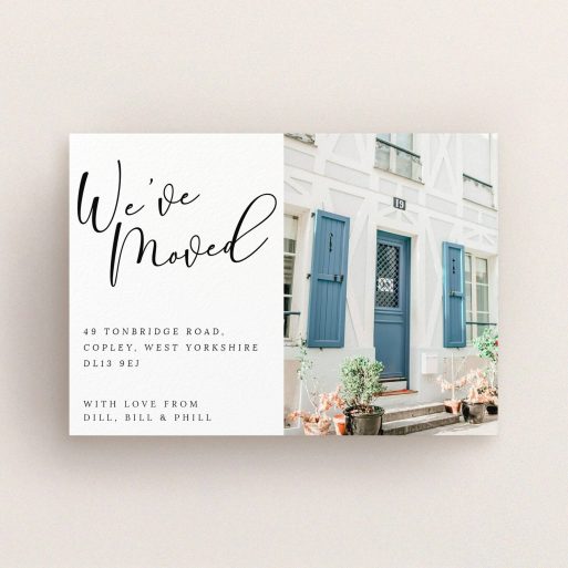 Change Of Address Card Design - "Halfsy-Halfsy" #N/A