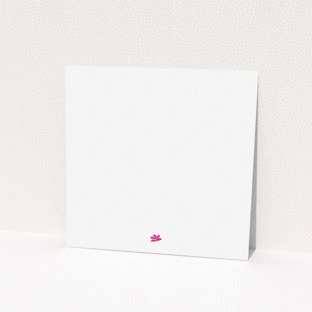 A christening invite named "Abstract Summer". It is a square (148mm x 148mm) invite in a square orientation. "Abstract Summer" is available as a flat invite, with tones of white and red.