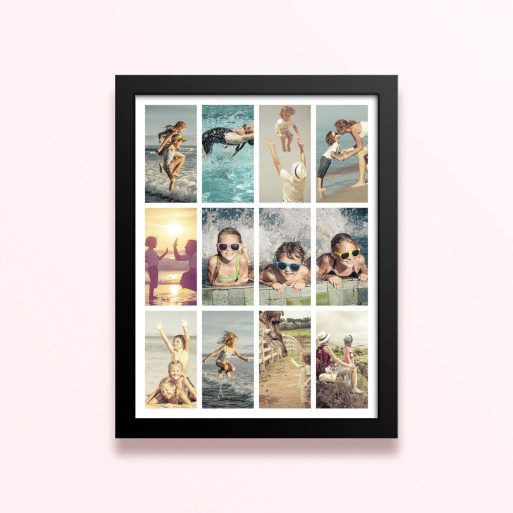 Simple framed prints designs with memories collage.