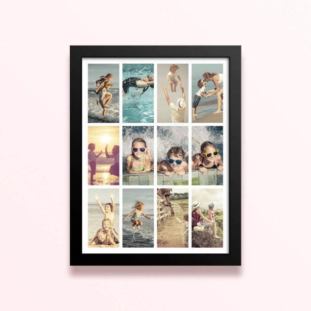 Simple framed prints designs with memories collage.