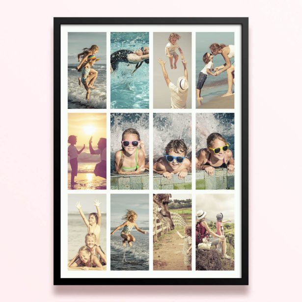 Simple framed prints designs with memories collage.