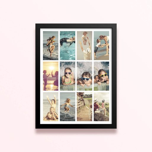 Simple framed prints designs with memories collage.