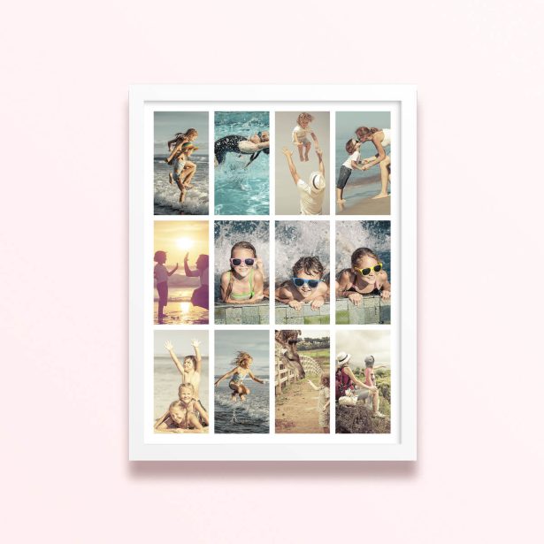 Simple framed prints designs with memories collage.