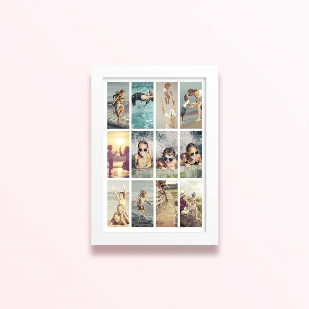 Simple framed prints designs with memories collage.