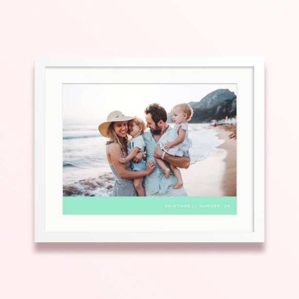 coastal family framed mounted photo print summer vibe 400x300 landscape white - Coastal Family