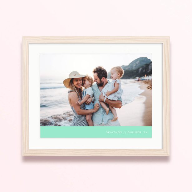 coastal family framed mounted photo print summer vibe 400x300 landscape wood - Coastal Family