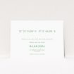 "Coordinates wedding save the date card featuring geographic coordinates of the wedding location, ideal for modern couples seeking minimalist elegance and meaningful details.". This is a view of the front