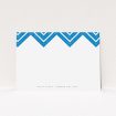 A couples correspondence card design titled "Skiapthos". It is an A5 card in a landscape orientation. "Skiapthos" is available as a flat card, with tones of blue and white.