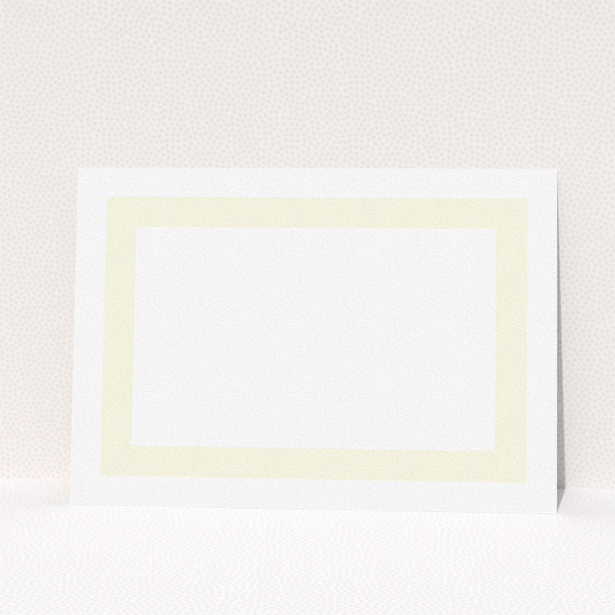 A couples custom writing stationery template titled "Big cream". It is an A5 card in a landscape orientation. "Big cream" is available as a flat card, with mainly cream colouring.