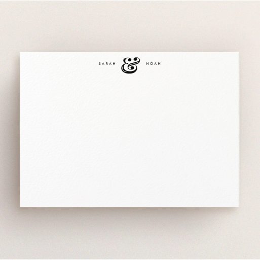 Custom Writing Stationery Design (Couples) - "Keep it clean" A couples custom writing stationery called "Keep it clean". It is an A5 card in a landscape orientation. "Keep it clean" is available as a flat card, with tones of white and black.