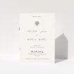 Delicate Allure Dandelion Whispers Wedding Order of Service Booklet Template. This is a view of the front