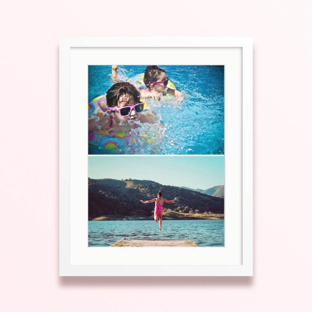 double delight framed and mounted photo print fun summer vibes 400x300 portrait white - Double Delight