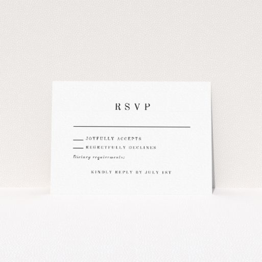 Eucalyptus Bloom RSVP Card Template - Elegant Wedding Stationery. This is a view of the front