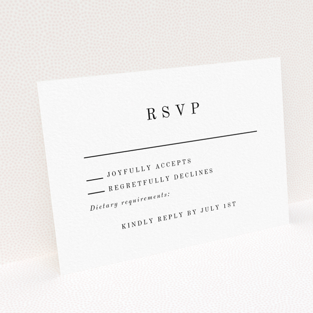 Eucalyptus Bloom RSVP Card Template - Elegant Wedding Stationery. This is a view of the back