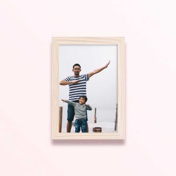 Simple framed prints designs featuring one photo for personalised home decor