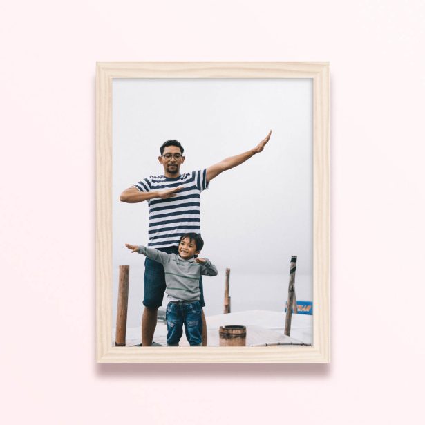 Simple framed prints designs featuring one photo for personalised home decor