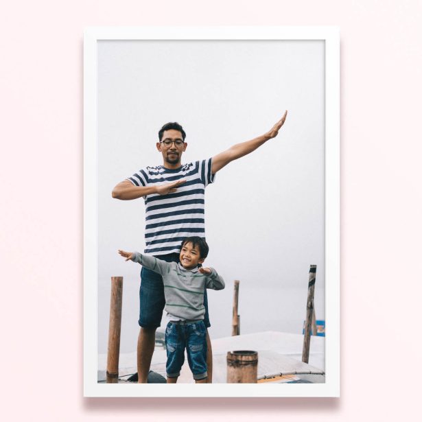 Simple framed prints designs featuring one photo for personalised home decor