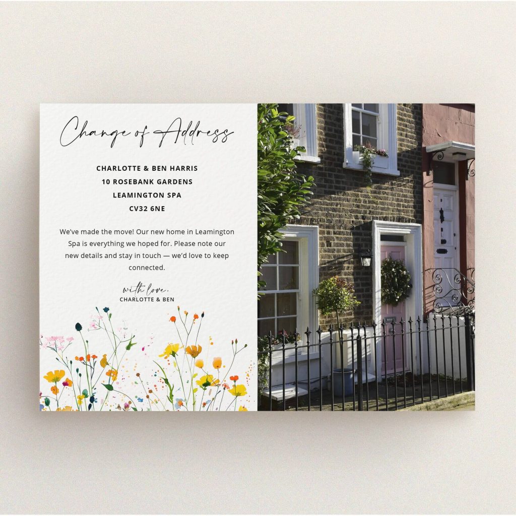 Personalised Change of Address Cards | Utterly Printable