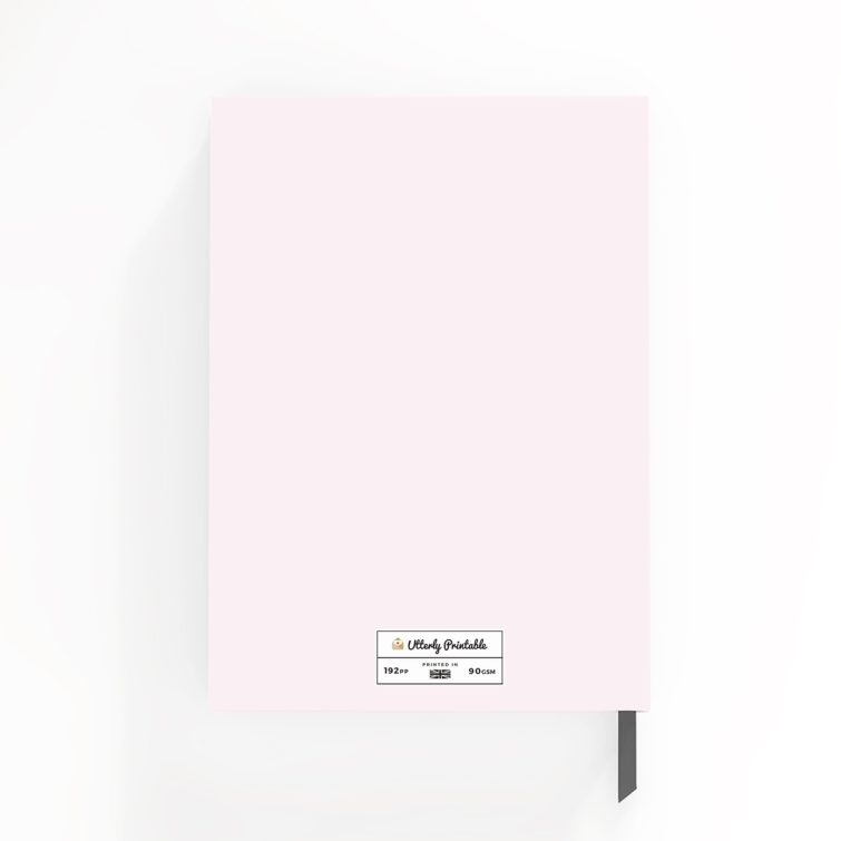 Customisable floral notebook cover design with one photo placeholder for personalisation and a soft pastel background suitable for personal or professional use.