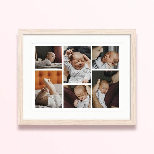 framed and mounted photo print designs nested layout newborn style 400x300 landscape wood - Nested Layout