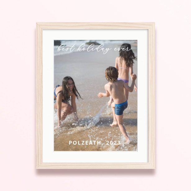 framed and mounted photo print full frame memories beach style 400x300 portrait wood - Full Frame Memories