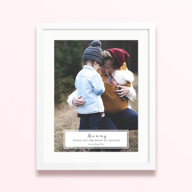 framed and mounted photo print warm moments family vibe 400x300 portrait white - Warm Moments