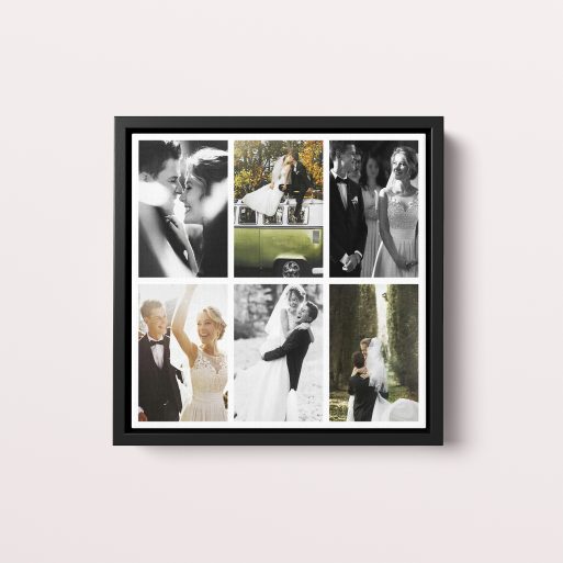 A Love Story Framed Photo Canvas - Cherish Moments with 9 Beautifully Displayed Photos