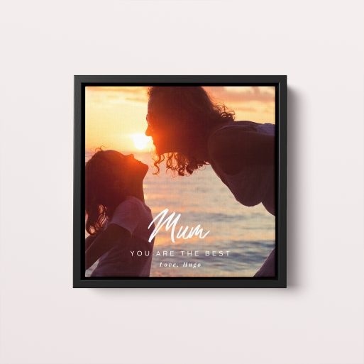  Personalized A Mother's Embrace Framed Photo Canvas - Capture the essence of love with this portrait-oriented canvas featuring the heartfeltA Mother's Embrace design