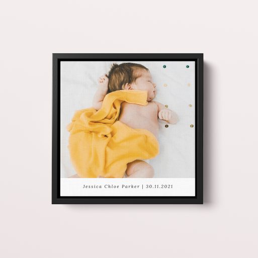  Personalized Framed Photo Canvases with Baby's Day Out Design – Capture Joyful Moments in High-Resolution Detail