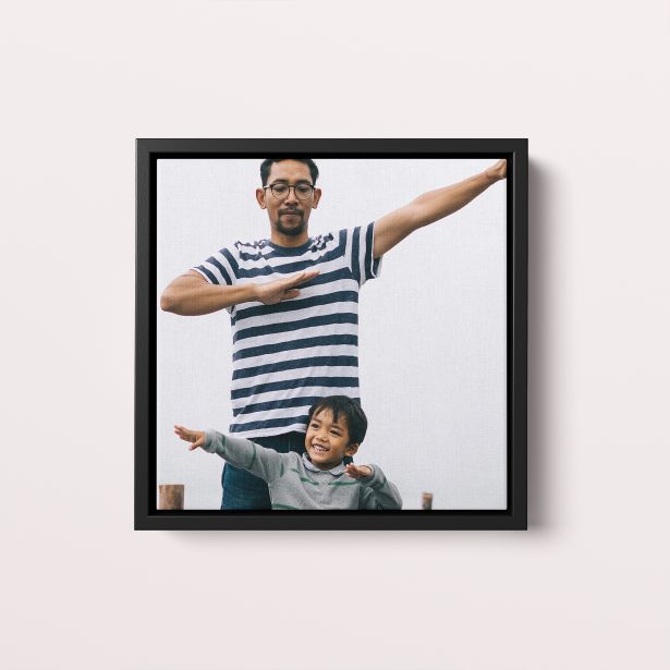 Fatherly Festivities Framed Photo Canvas - Celebrate Fatherhood with One Cherished Photo