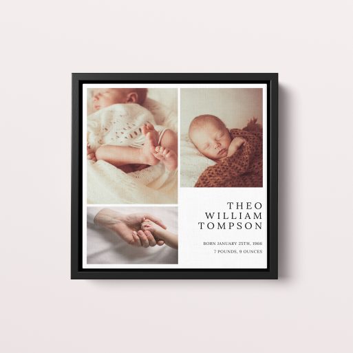  Personalized Framed Photo Canvases with Little Love Collage Design – Transform Memories into Timeless Art