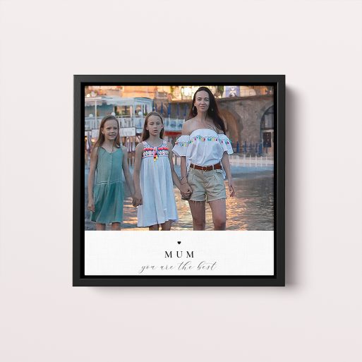 Maternal Harmony Framed Photo Canvases - A serene portrayal of cherished moments in a portrait orientation, perfect for Mother's Day.