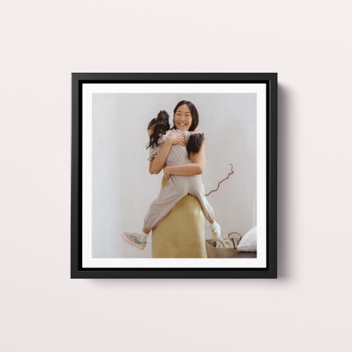 Personalized Medium White Frame Framed Canvas - Utterly Printable