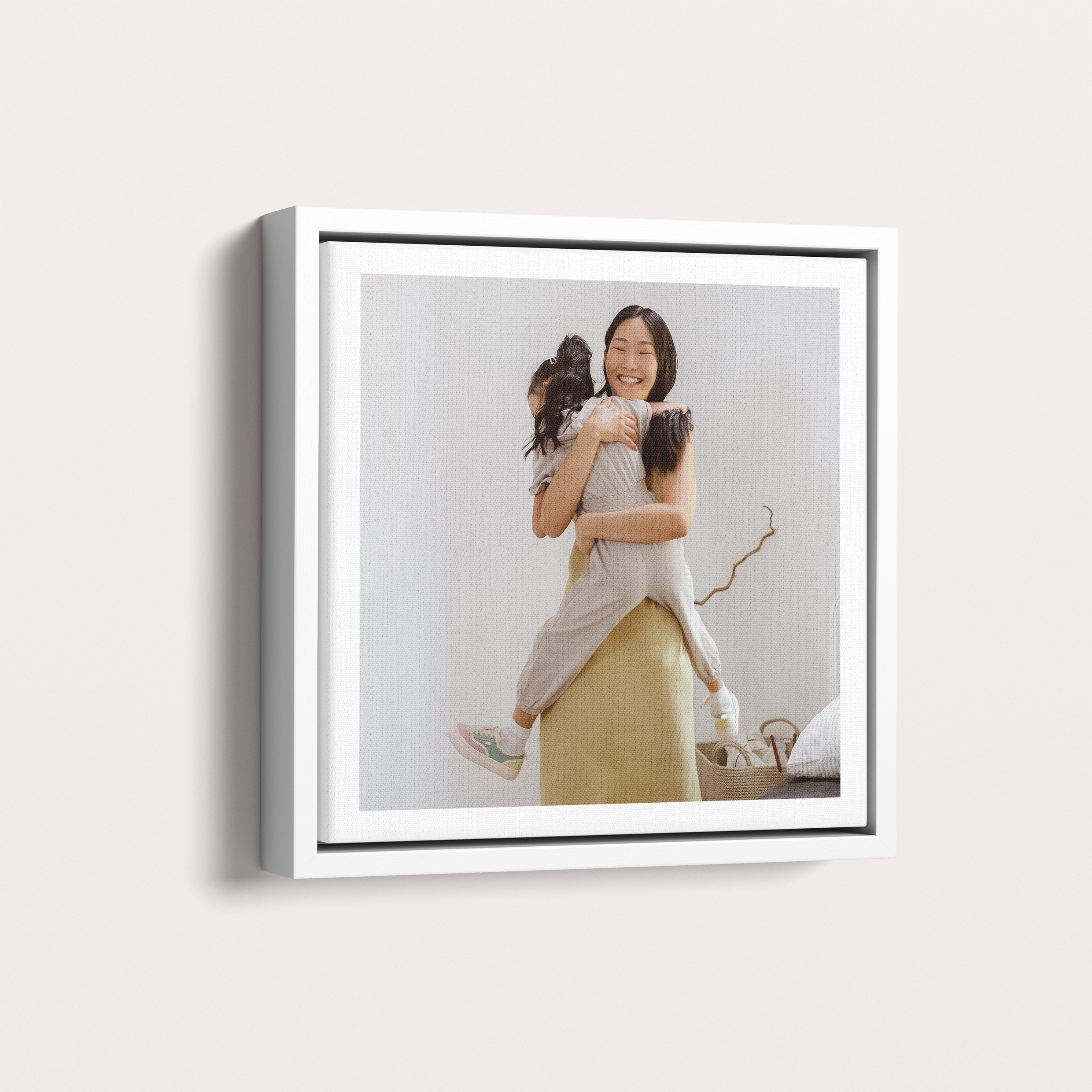 Personalized Medium White Frame Framed Canvas - Utterly Printable