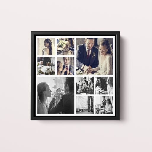 My Montage Framed Photo Canvas - Preserve Timeless Impressions with 10+ Customizable Photos