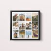 Spectrum of Moments Framed Photo Canvas - Relive Joy with Space for 10+ Cherished Photos in Handmade Wooden Frame