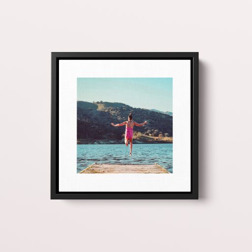  Personalized Stacked Framed Photo Canvas - Showcase your cherished memories with this portrait-oriented canvas featuring the uniqueStacked design.