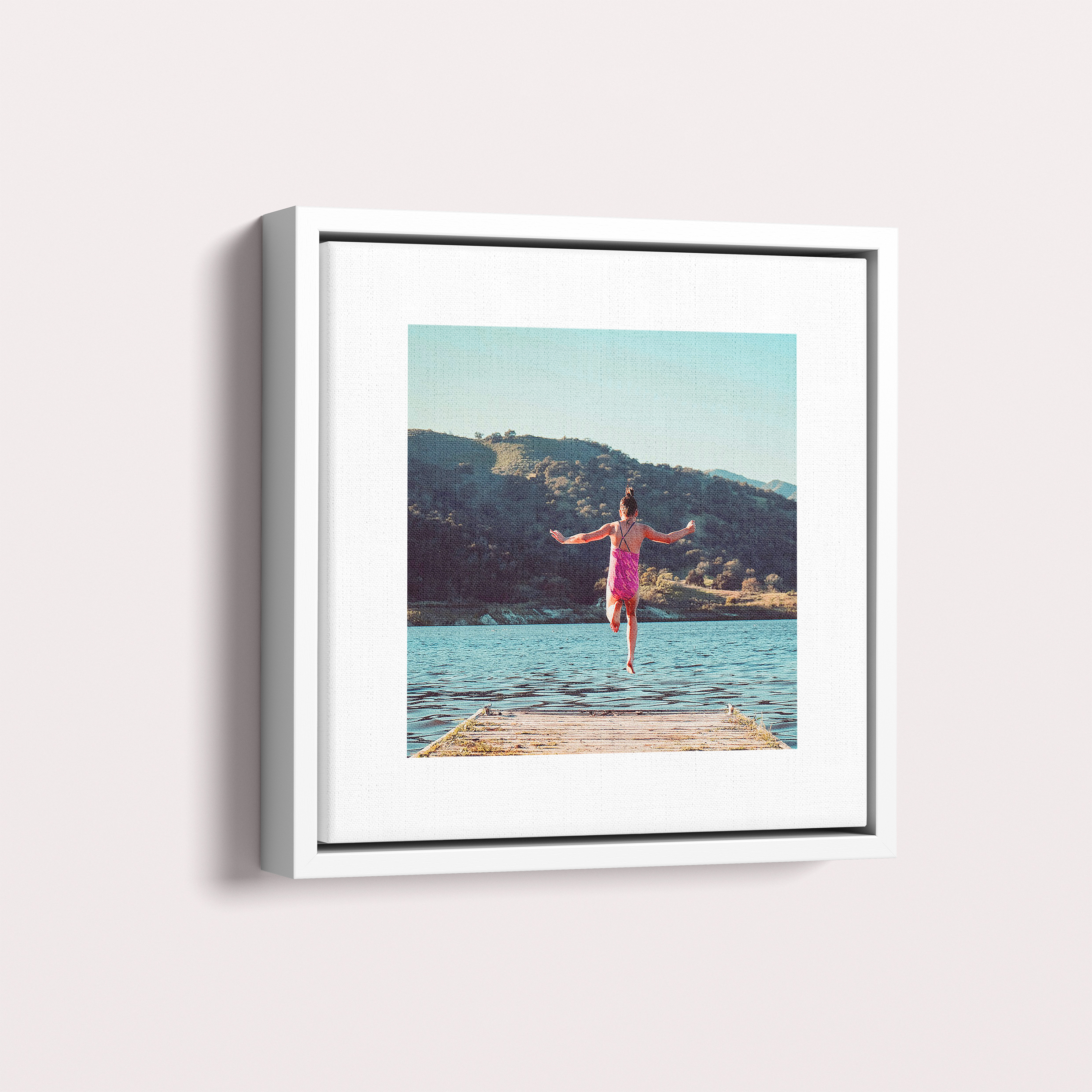  Personalized Stacked Framed Photo Canvas - Showcase your cherished memories with this portrait-oriented canvas featuring the uniqueStacked design.