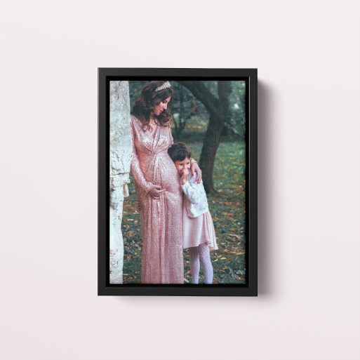 Photo of a framed photo canvase called 'Motherhood Magic'. It is 30cm x 20cm in size, in a Portrait orientation. It has space for 1 photos.