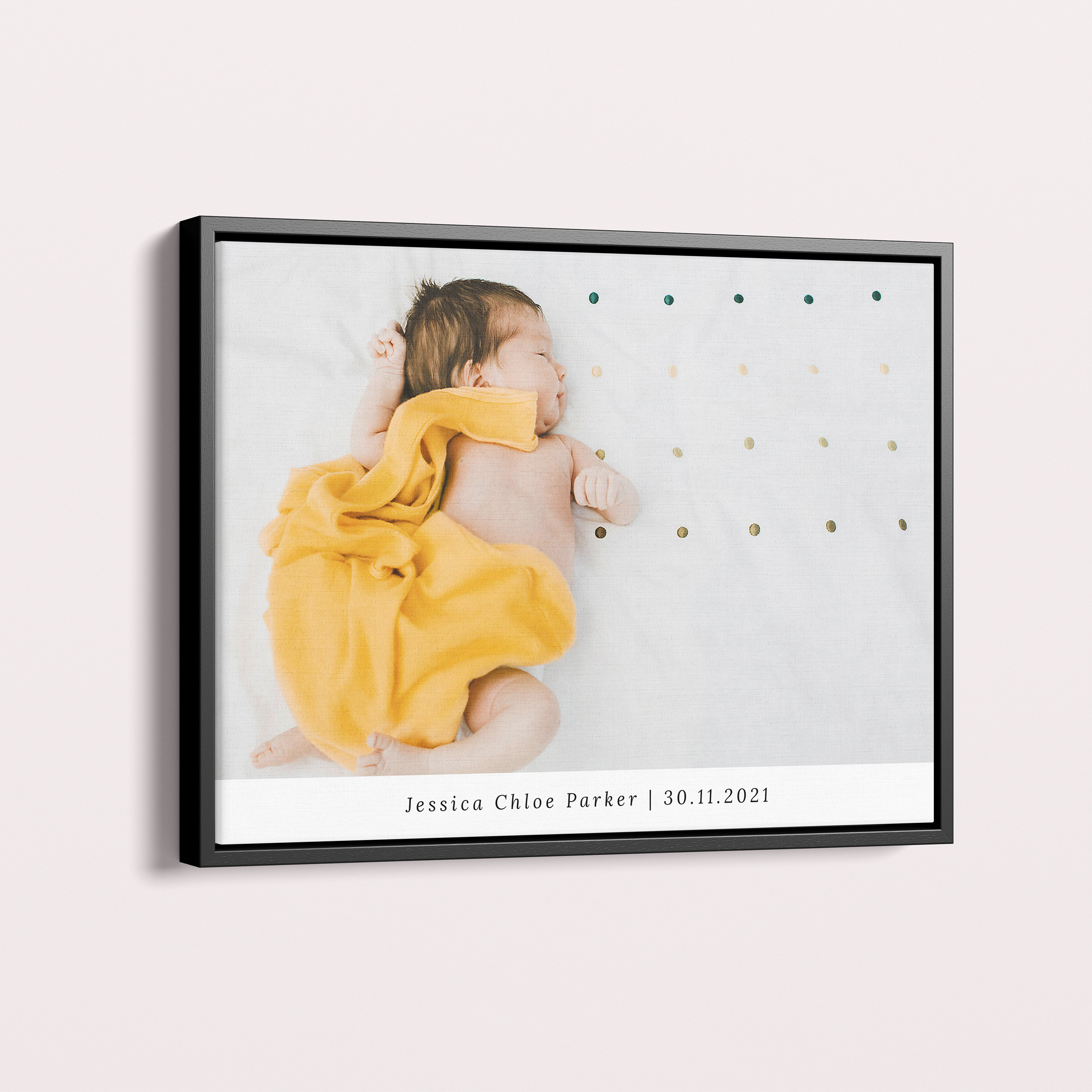 Personalised Baby's Day Out Framed Photo Canvas - Preserve Joyful Memories with Utterly Printable
