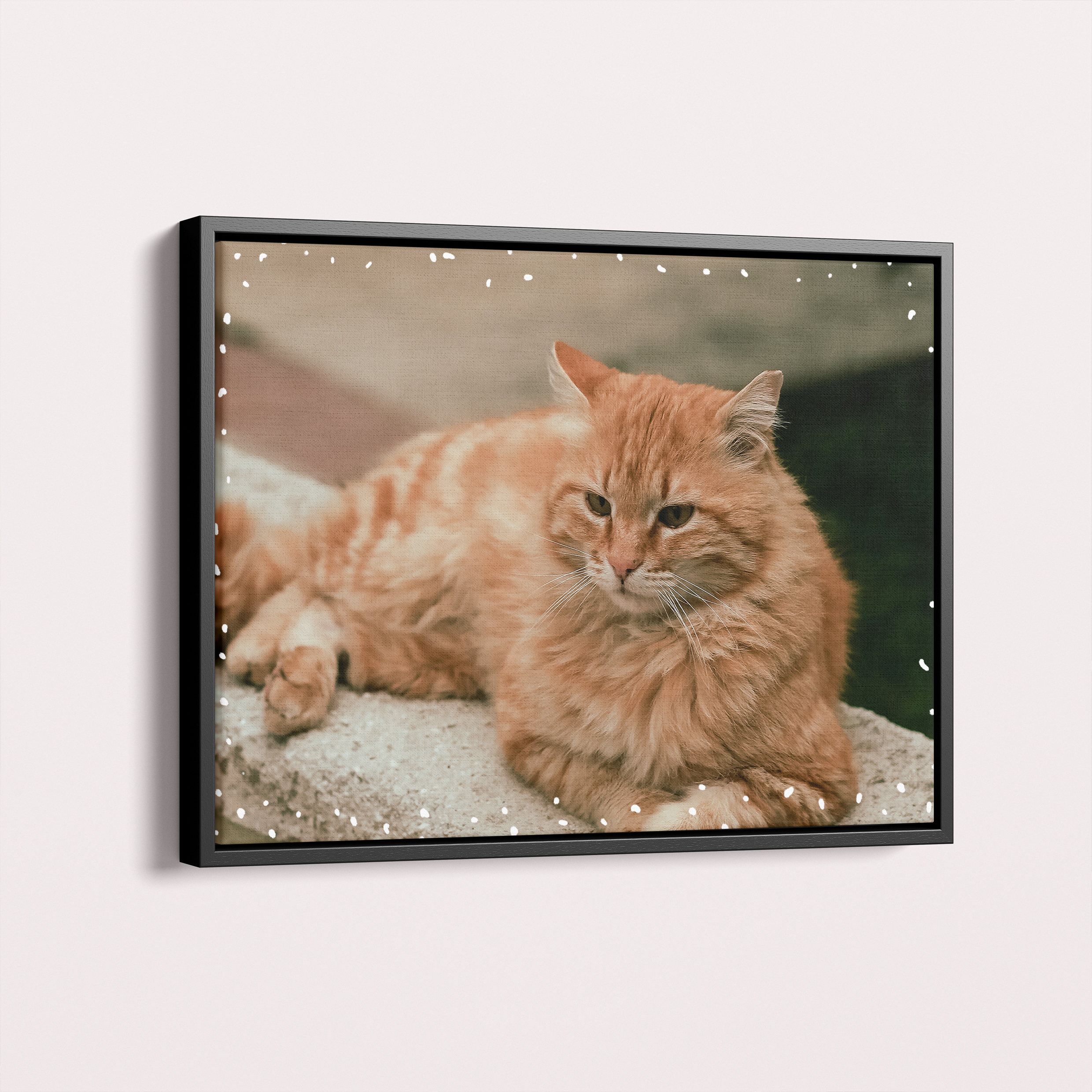 Personalised Dotted Framed Photo Canvas - Capture Heartfelt Moments with Utterly Printable