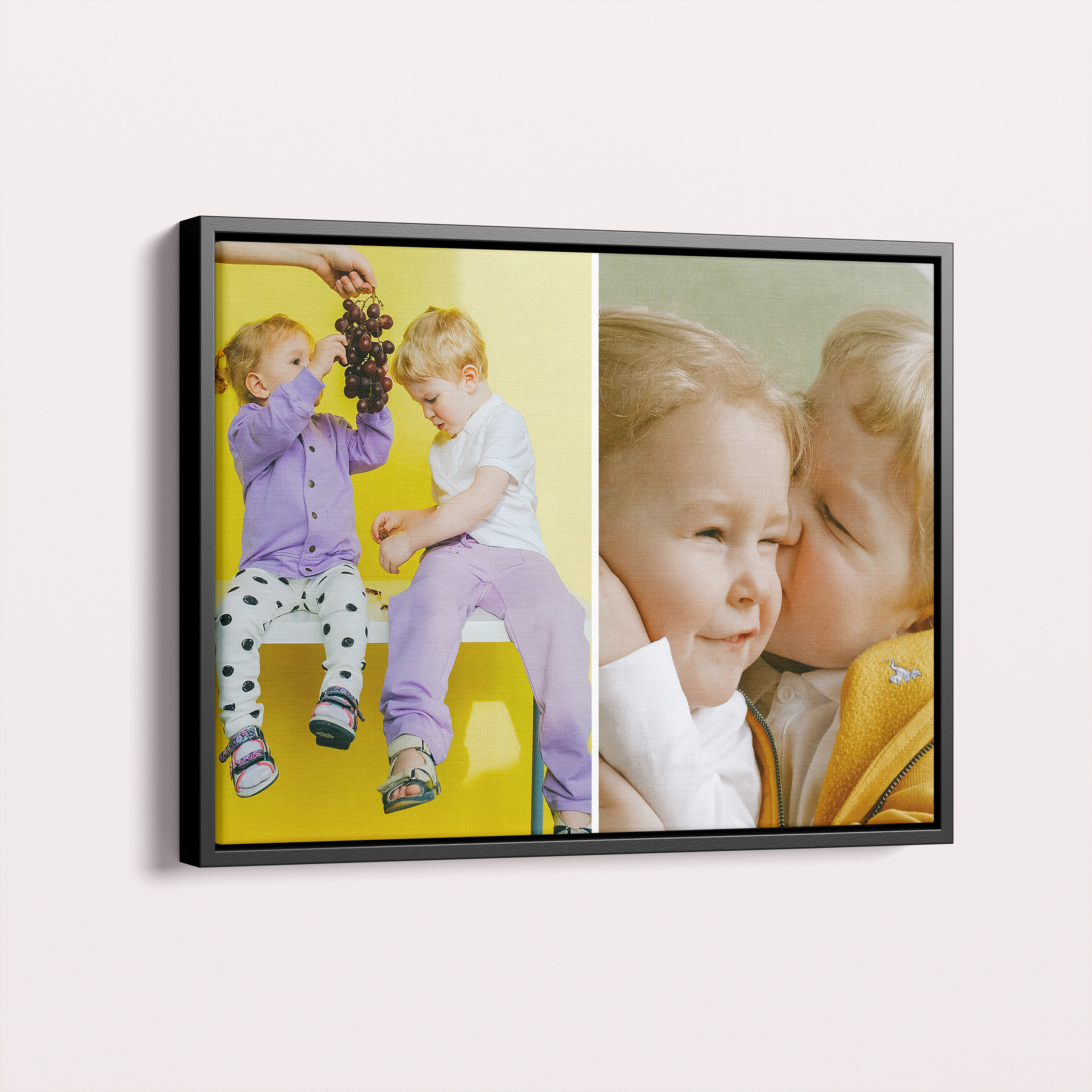 Personalised Double Trouble Framed Photo Canvas - Celebrate Moments with Utterly Printable