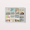  Personalized Jumble Collage Framed Photo Canvas - Create a stunning collage of memories with ample space for 10+ photos, showcasing a multitude of cherished moments.