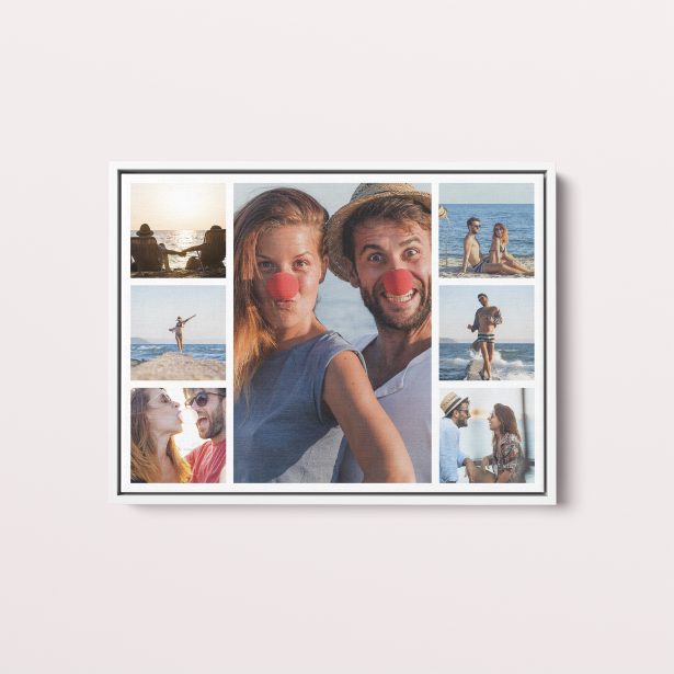 Love Collage Framed Photo Canvas - Personalized Masterpiece for Home or Office