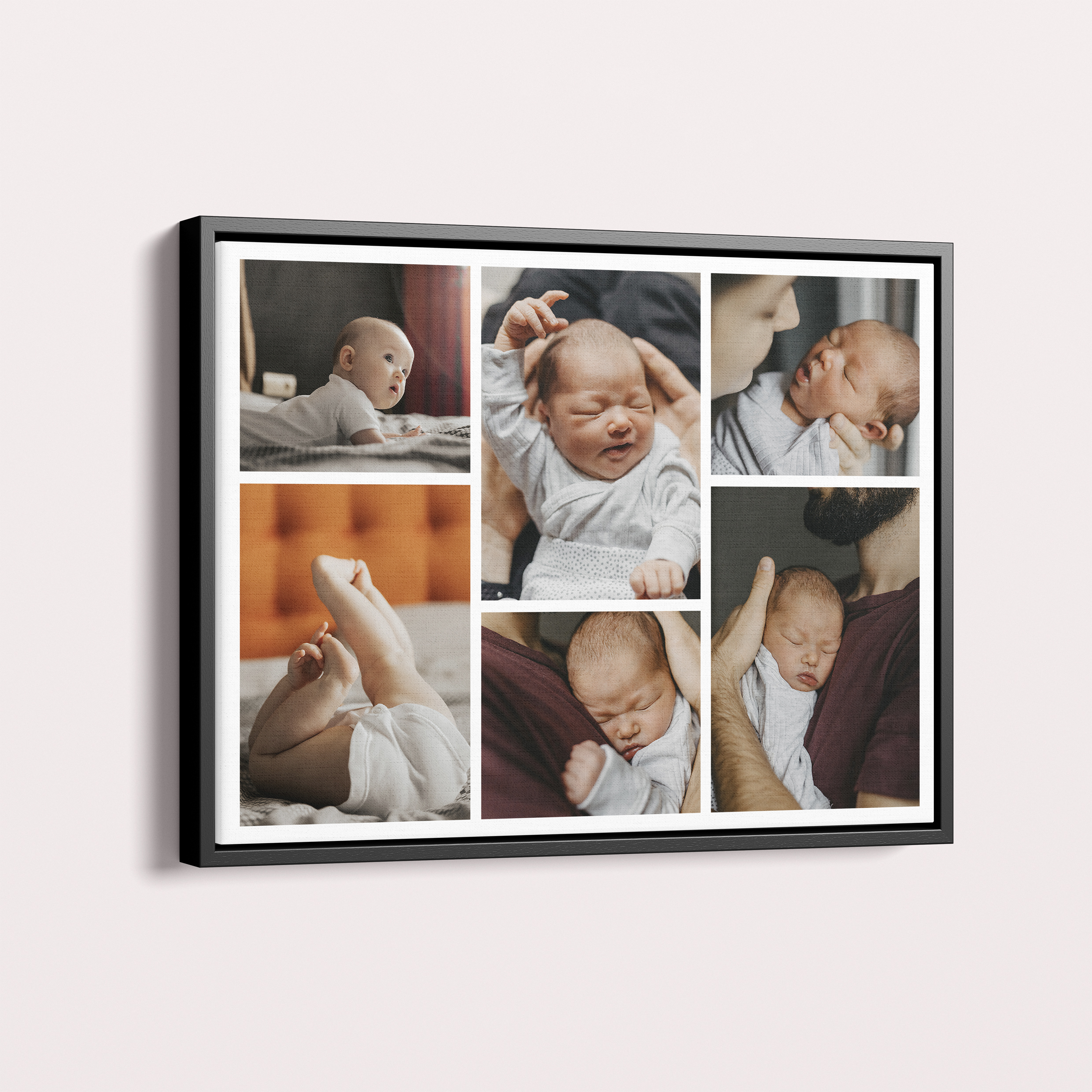  Personalized Memories Mosaic Framed Photo Canvas - Preserve memories in exquisite detail with a captivating mosaic design.
