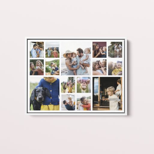  Personalized Memories Overload Framed Photo Canvas - Embrace the abundance of memories with ample space for 10+ cherished photos.